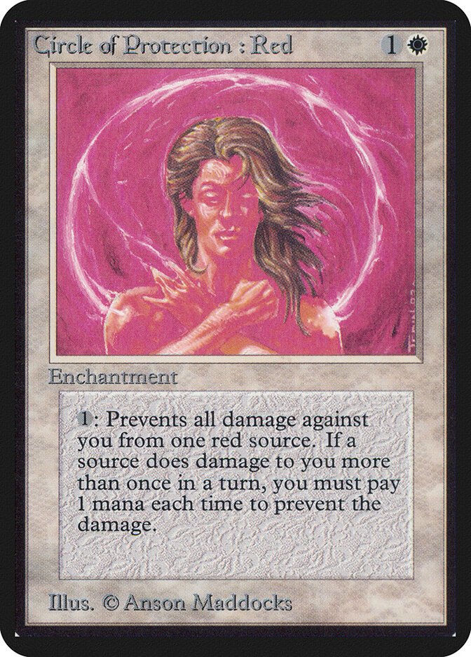 Circle of Protection: Red card front