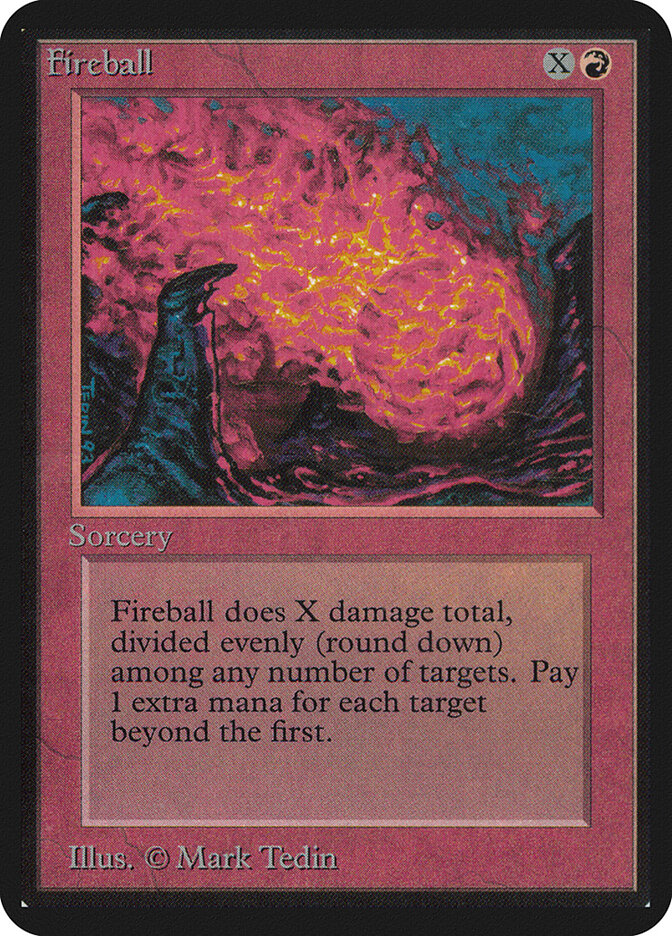 Fireball card front