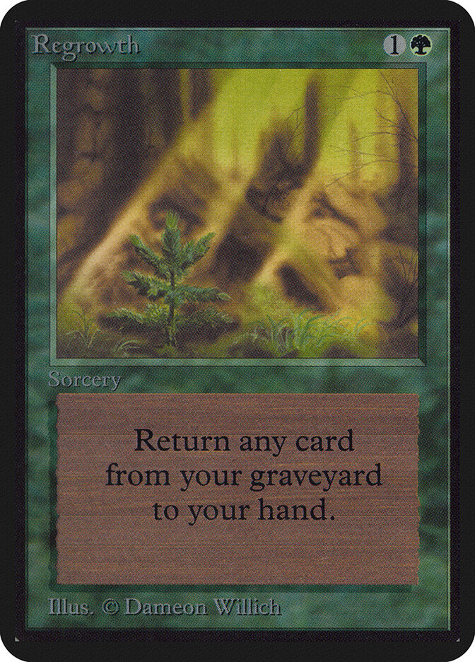 Regrowth card front