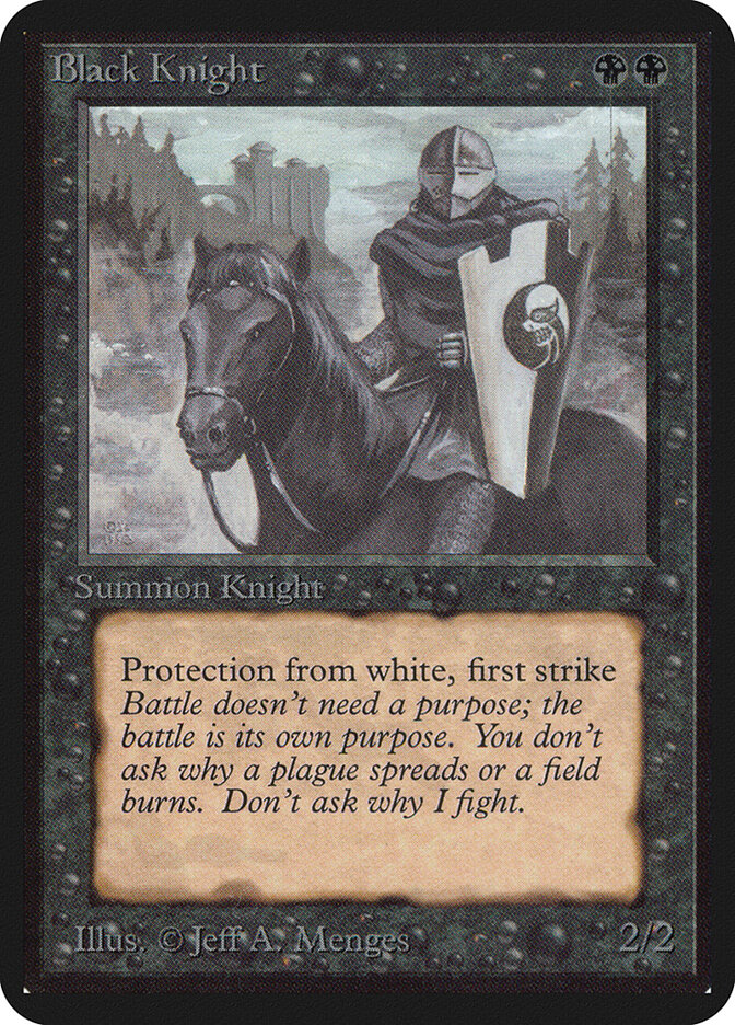 Black Knight card front