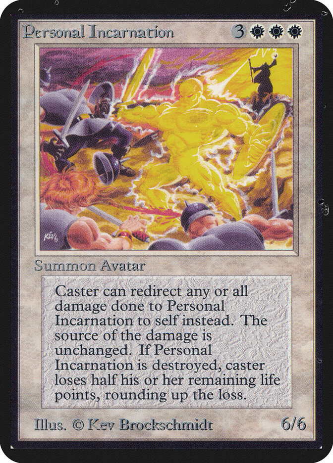 Personal Incarnation card front