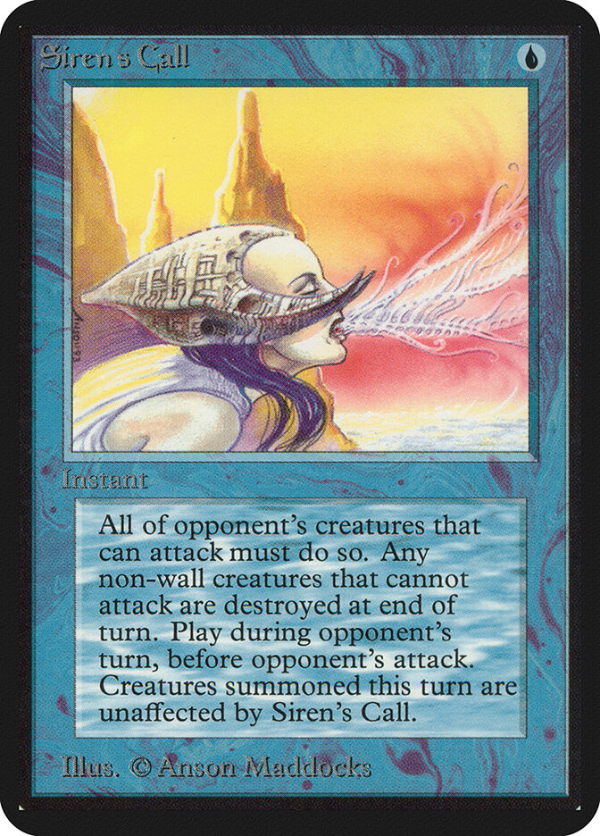 Siren's Call card front