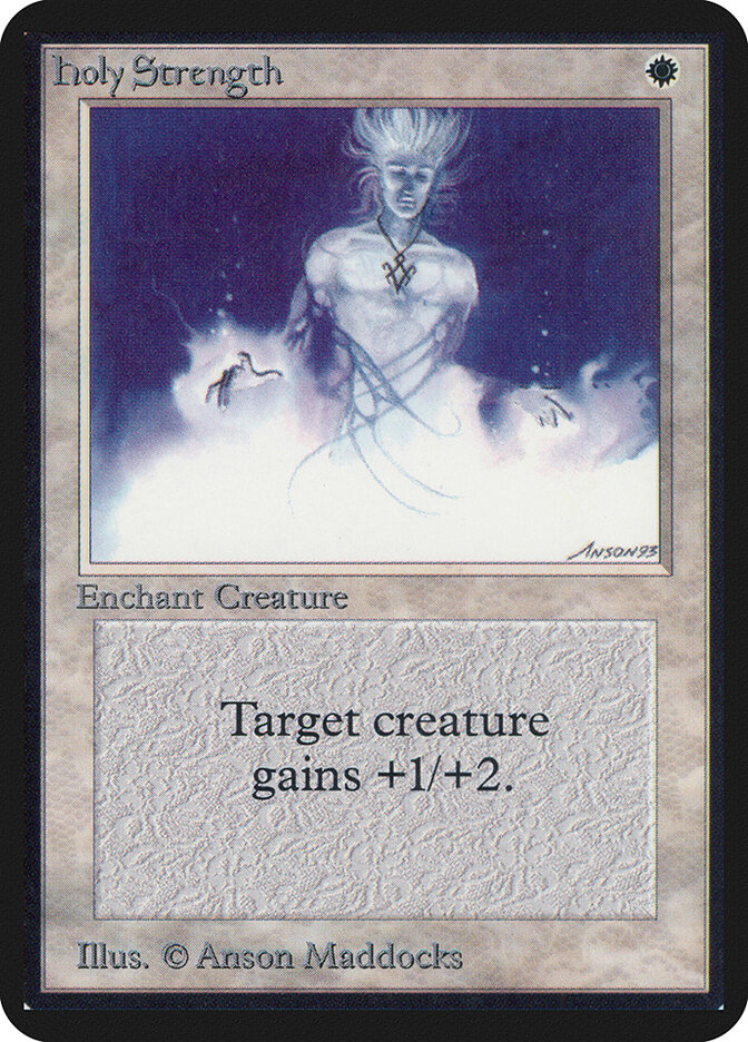 Holy Strength card front