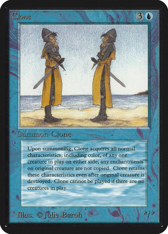 Clone card front