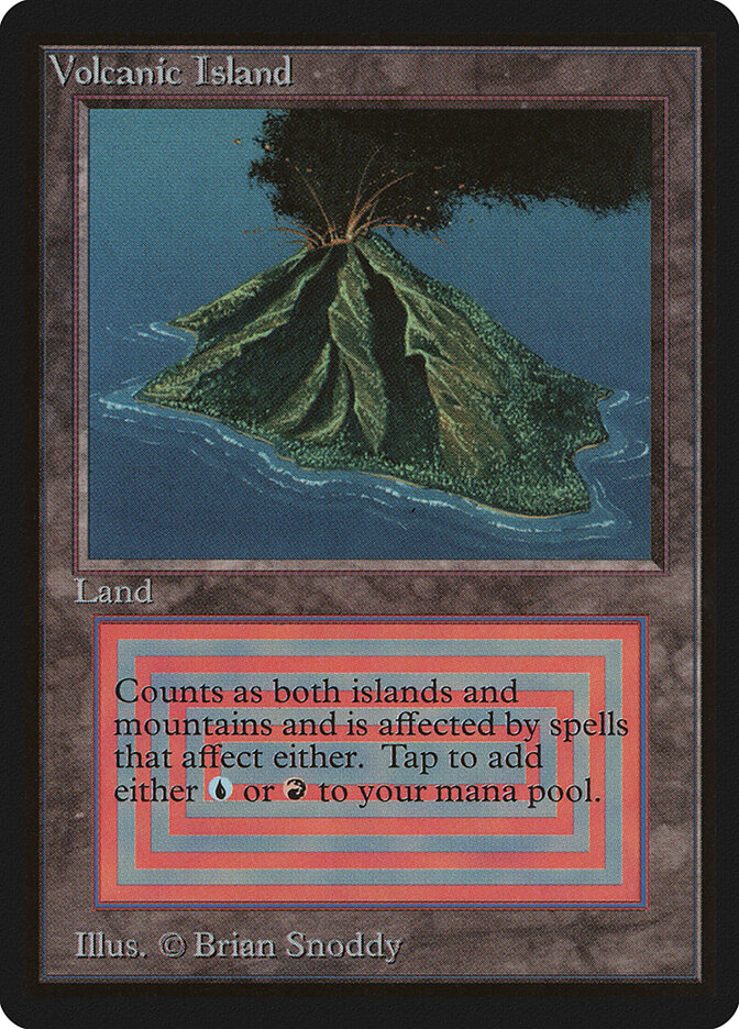 Volcanic Island card front