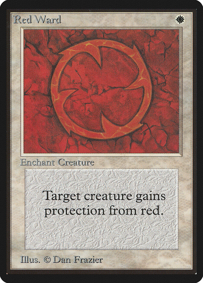 Red Ward card front