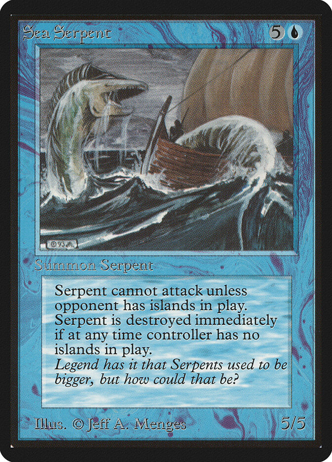Sea Serpent card front