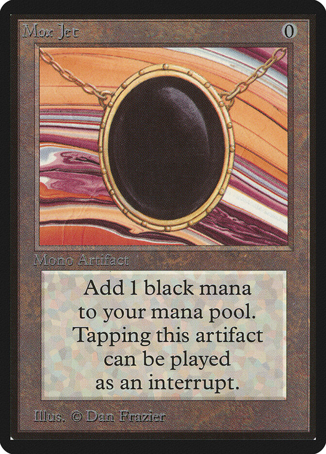 Mox Jet card front