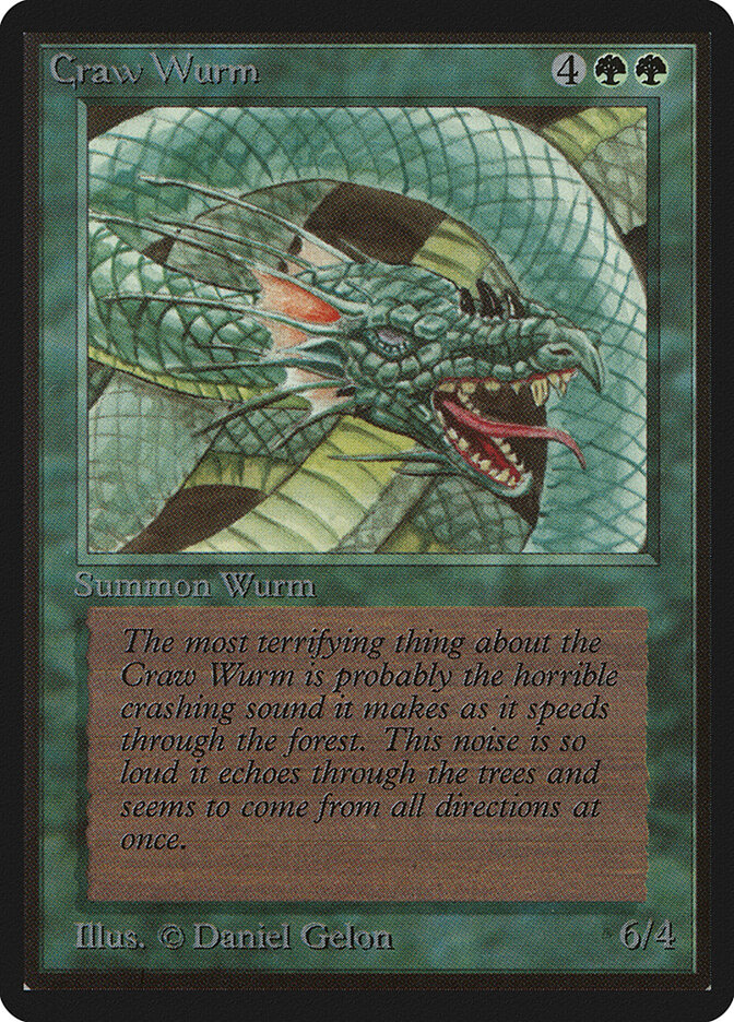 Craw Wurm card front