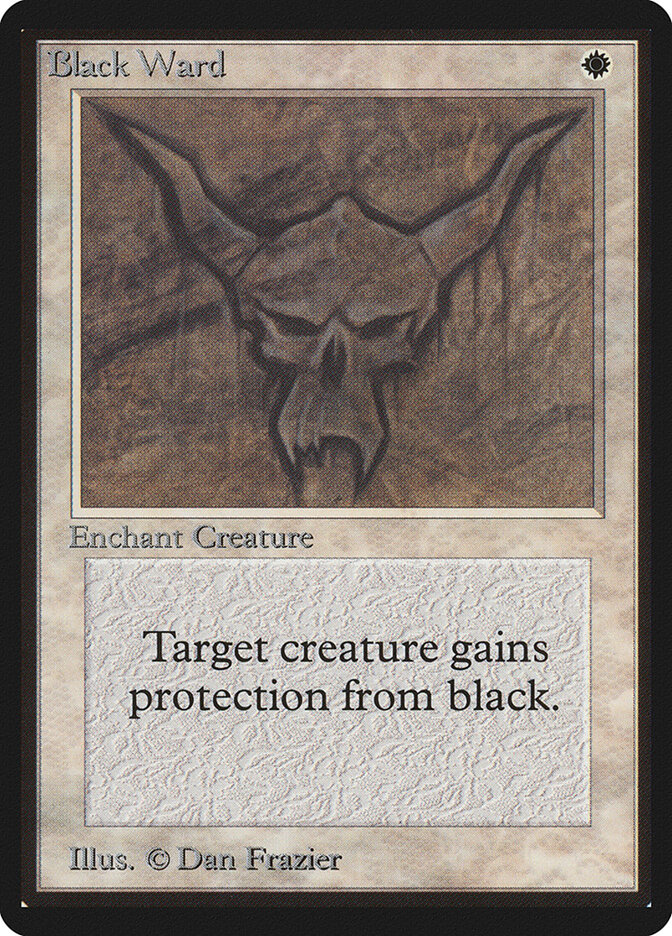 Black Ward card front
