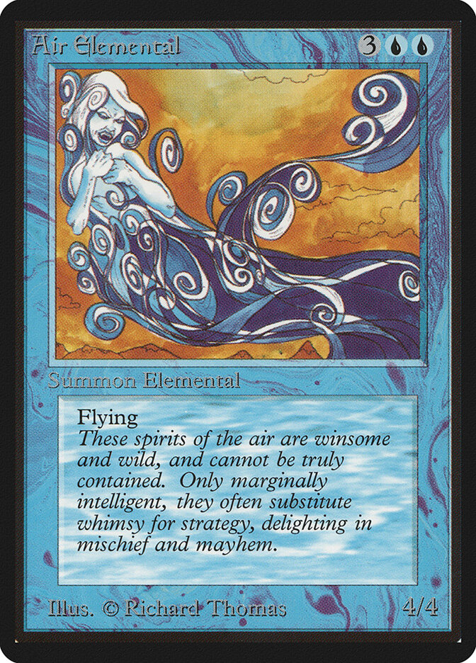 Air Elemental card front