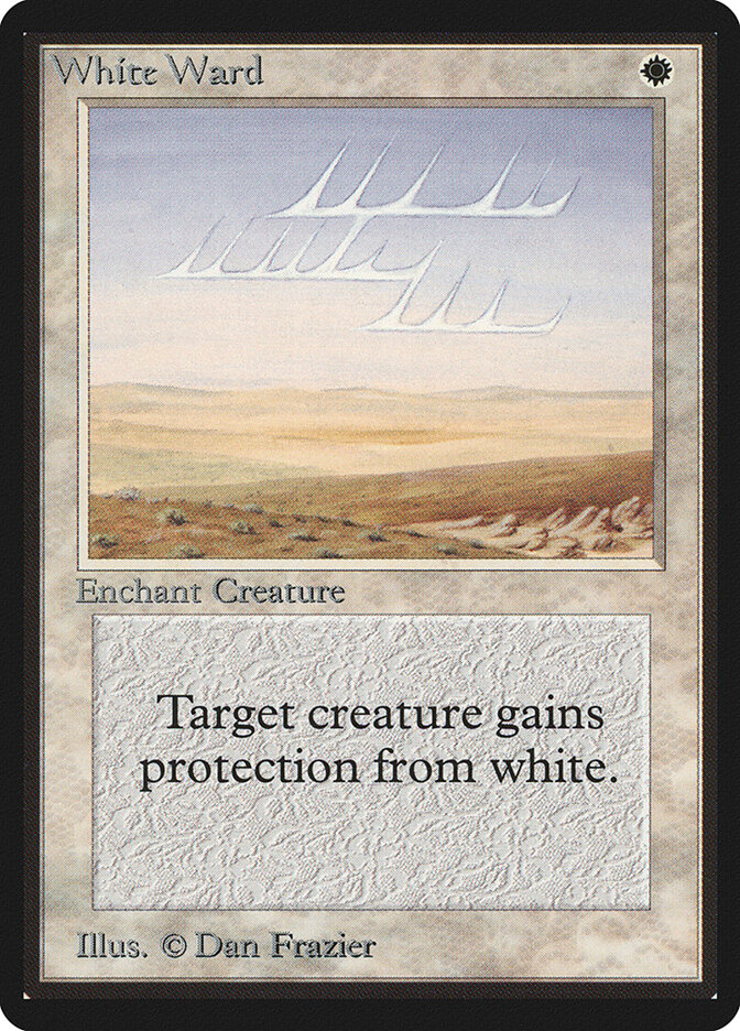 White Ward card front