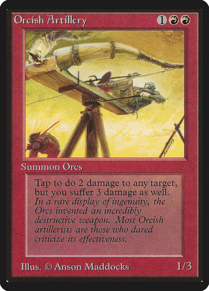 Orcish Artillery card front