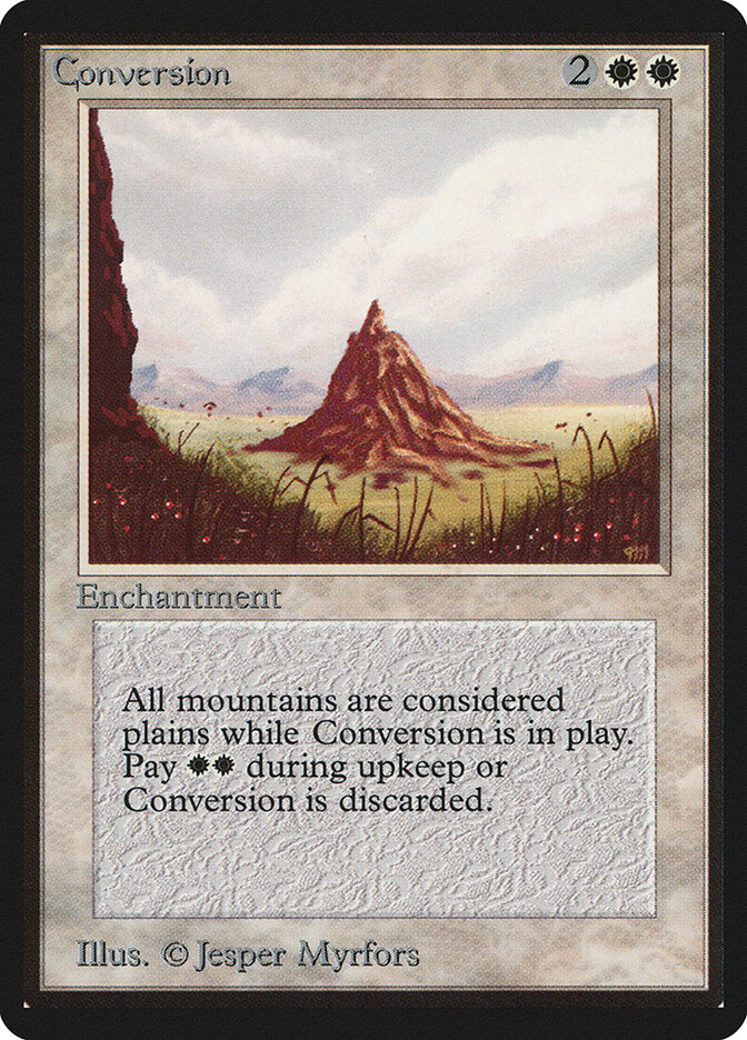 Conversion card front