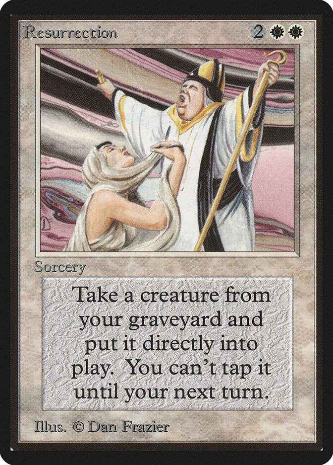 Resurrection card front