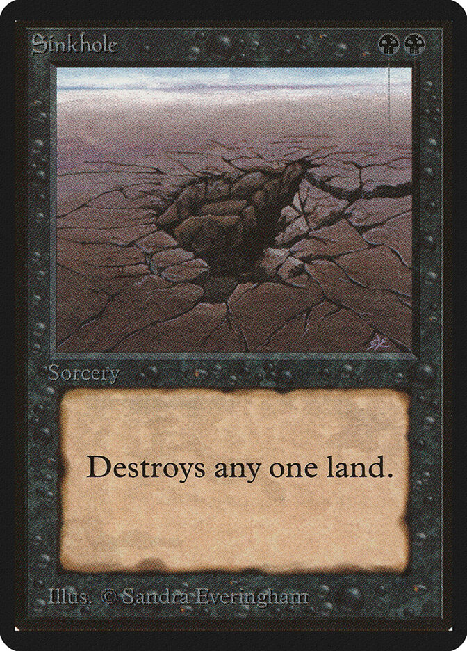 Sinkhole card front