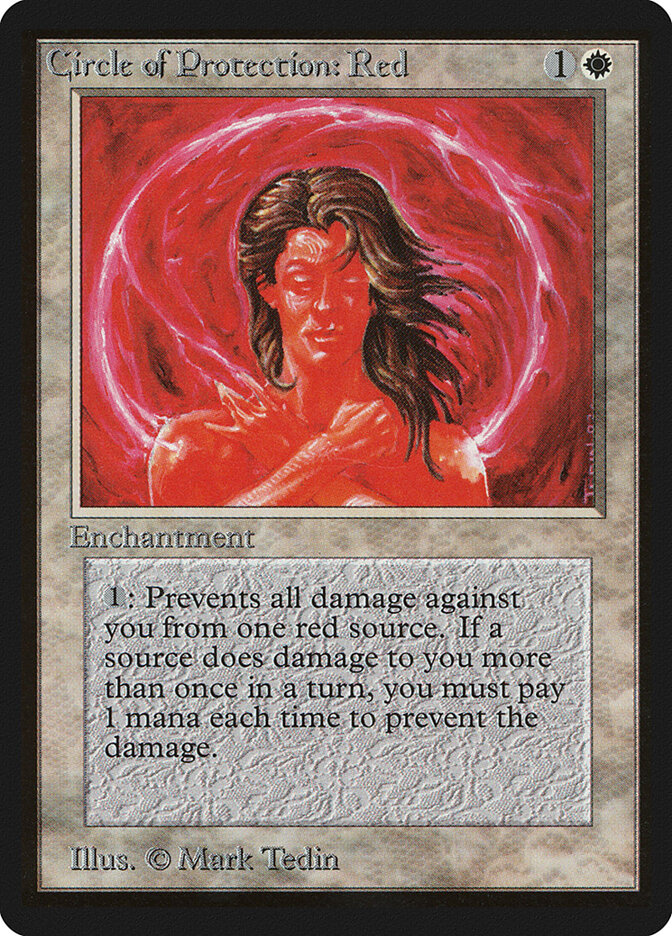 Circle of Protection: Red card front