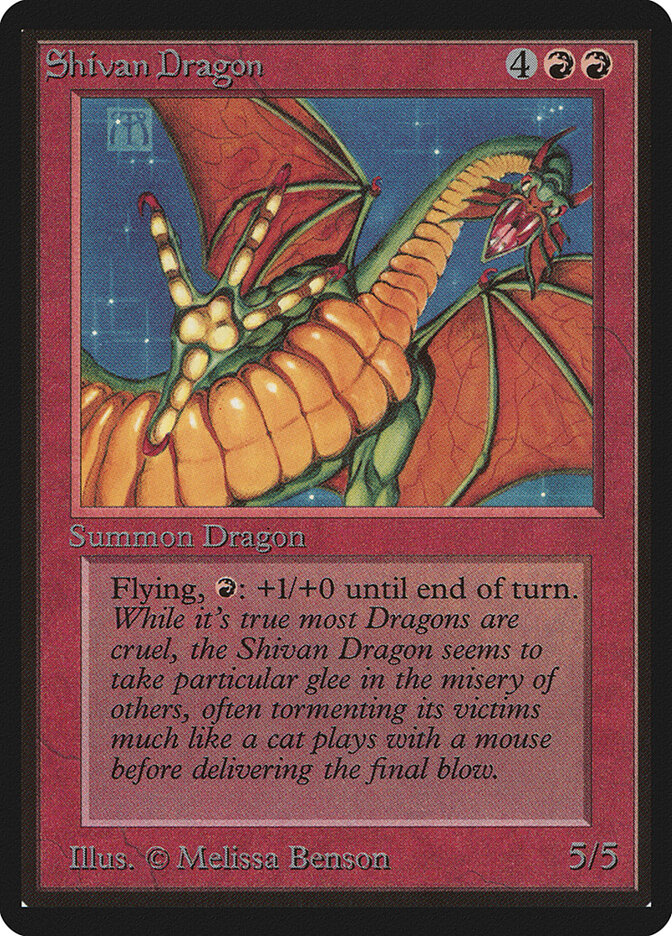 Shivan Dragon card front