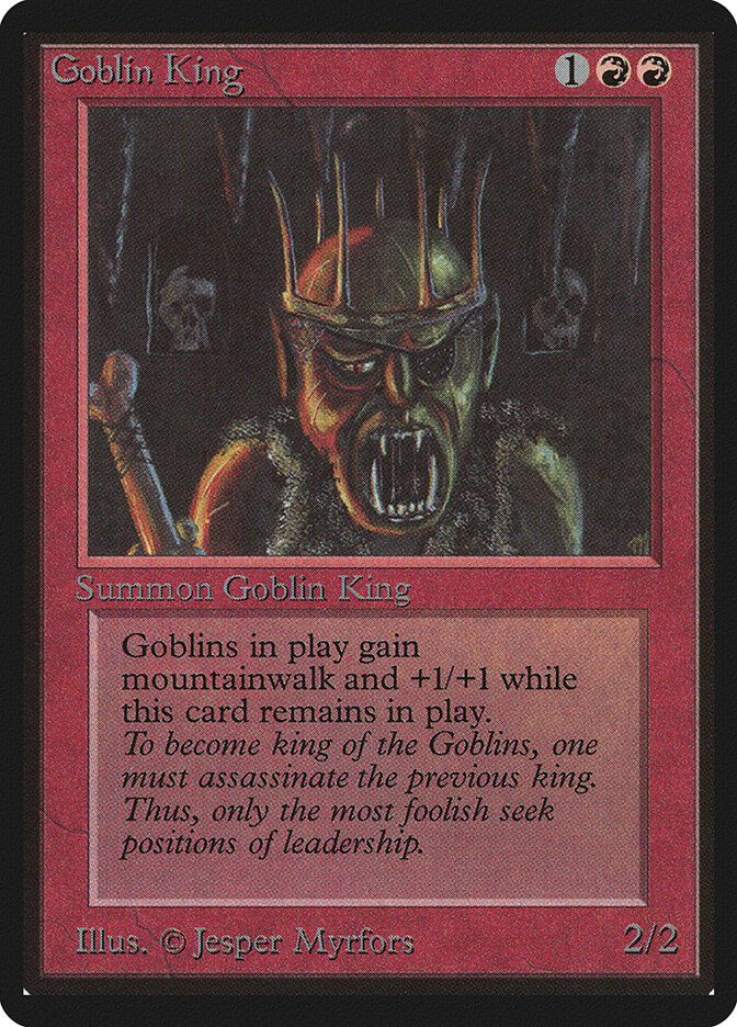 Goblin King card front