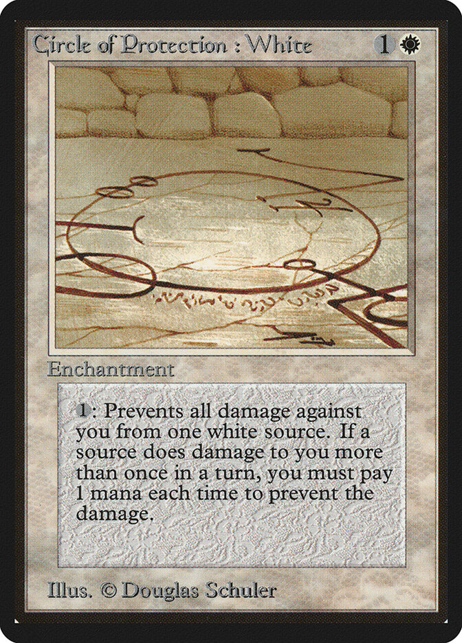 Circle of Protection: White card front