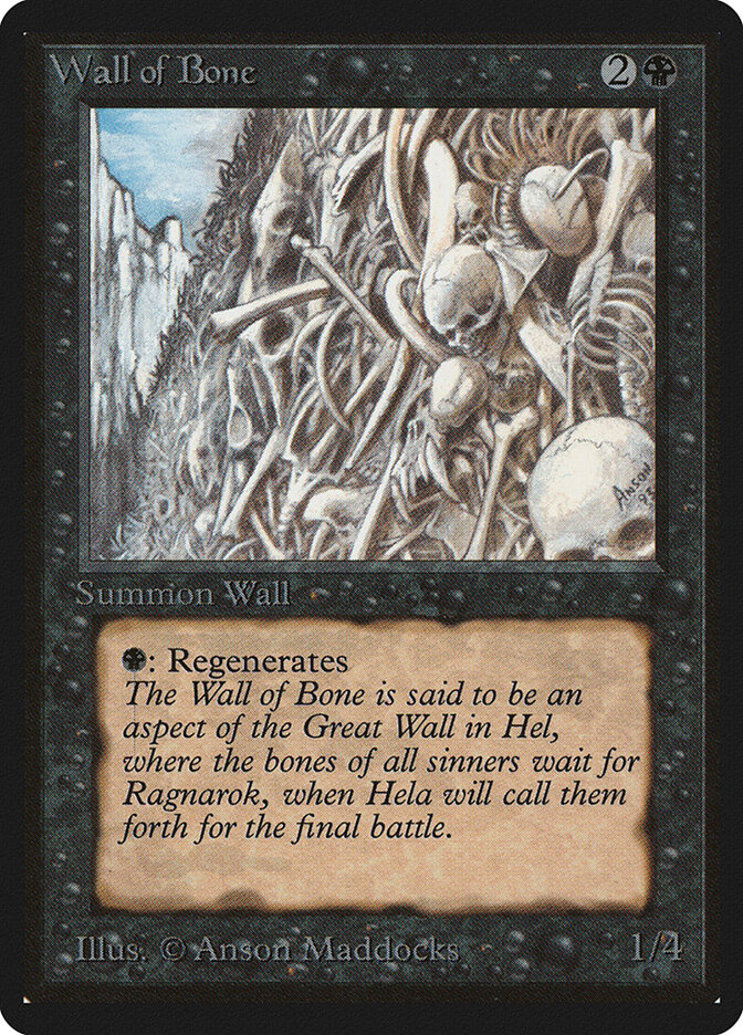 Wall of Bone card front