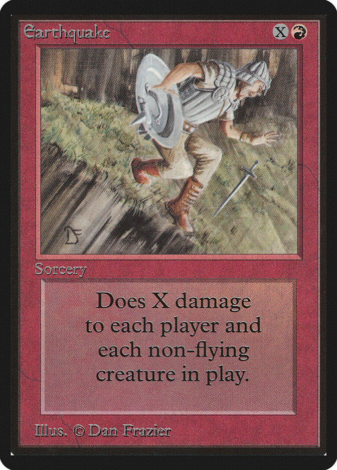Earthquake card front