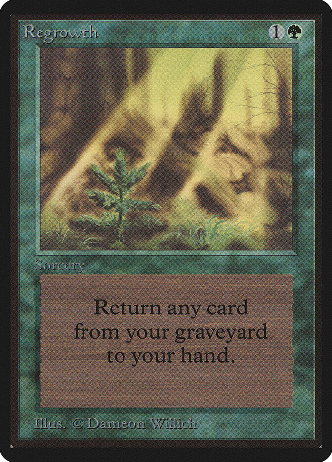 Regrowth card front
