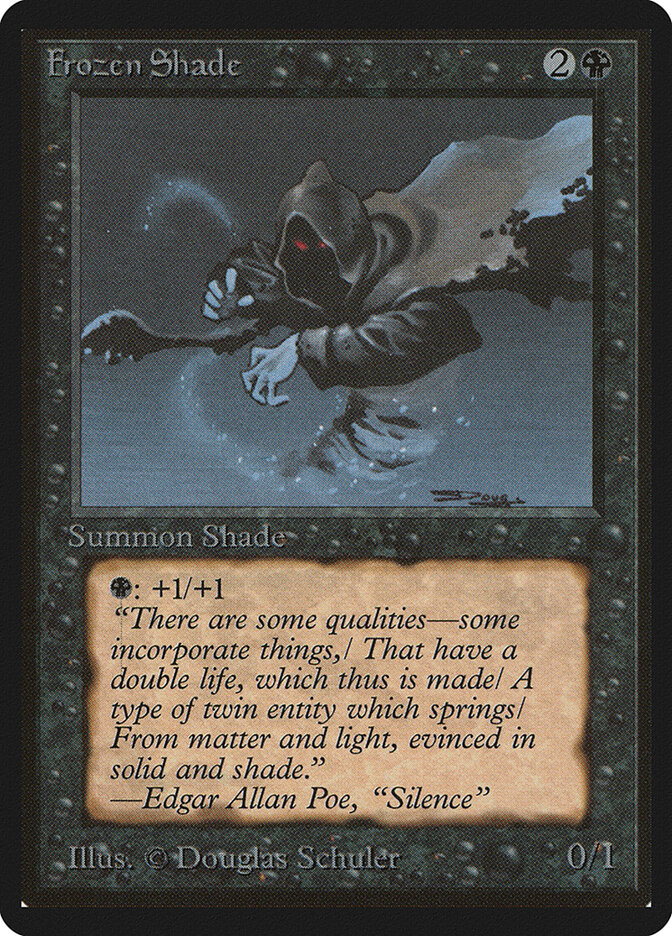 Frozen Shade card front