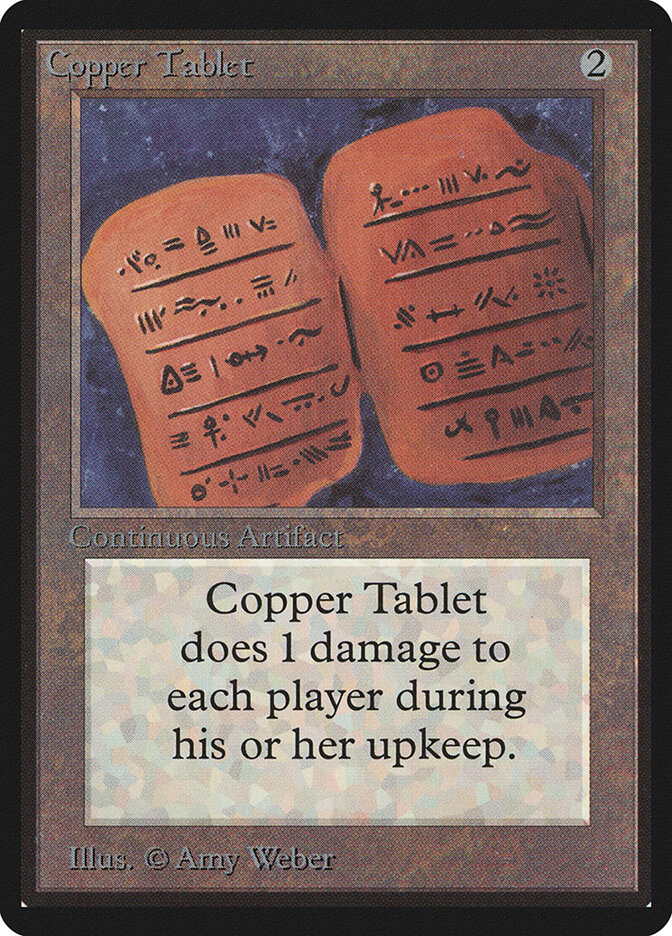 Copper Tablet card front