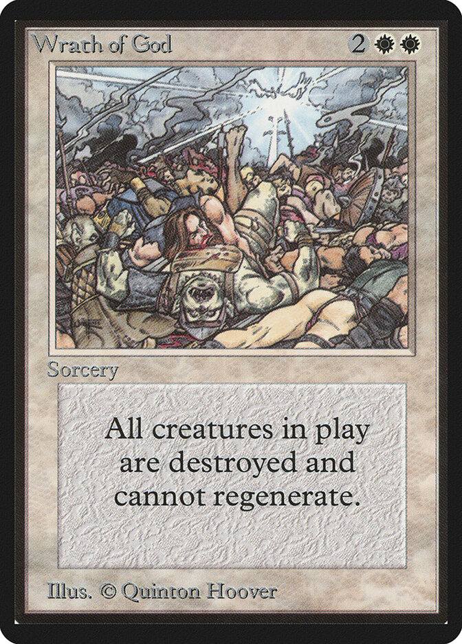 Wrath of God card front