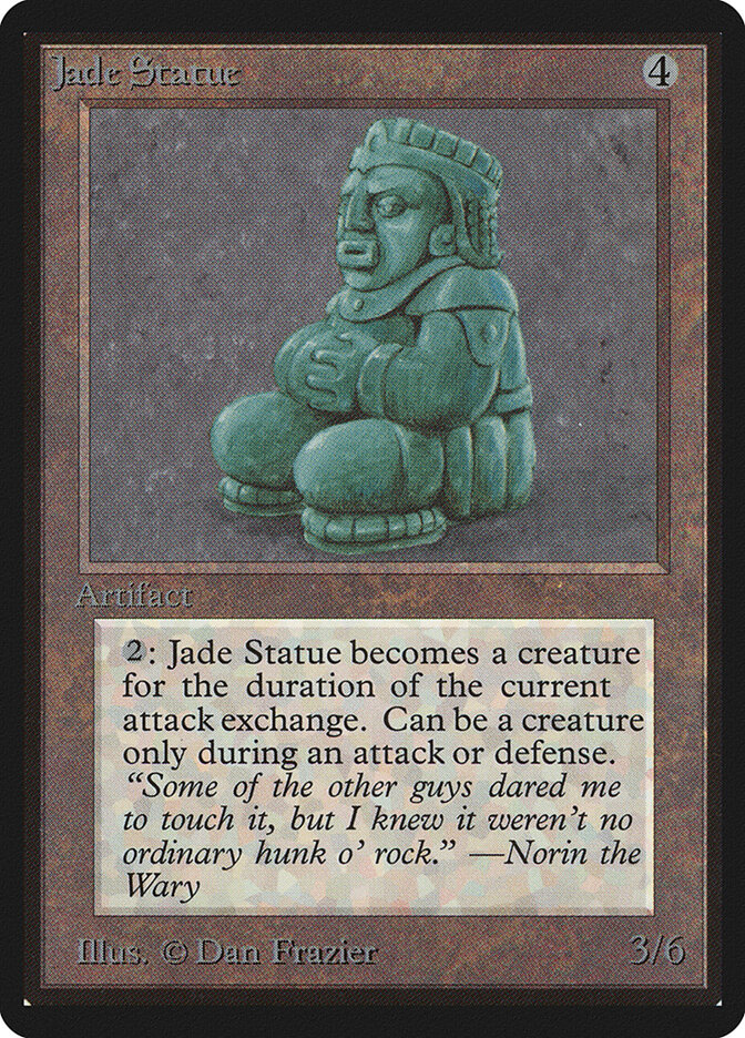 Jade Statue card front