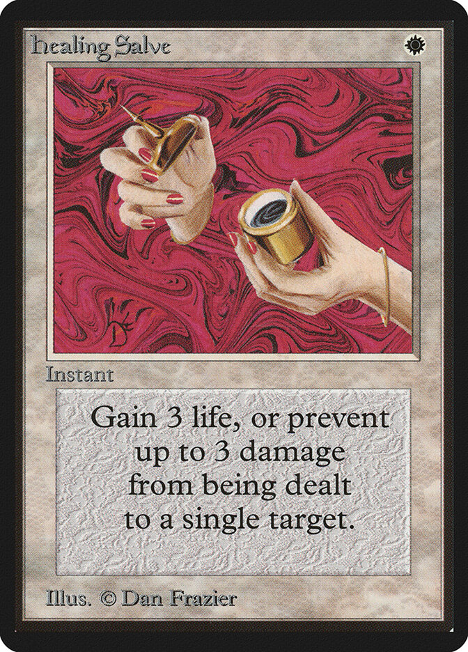 Healing Salve card front