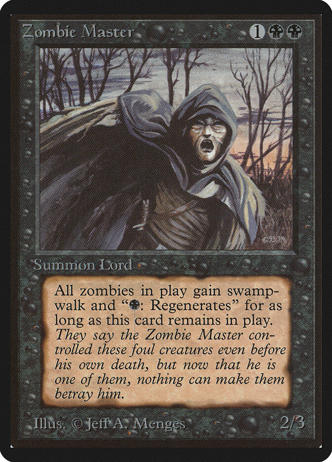 Zombie Master card front