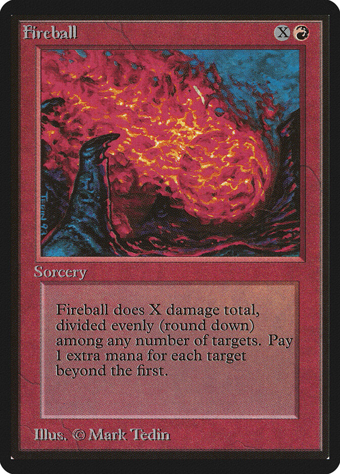 Fireball card front