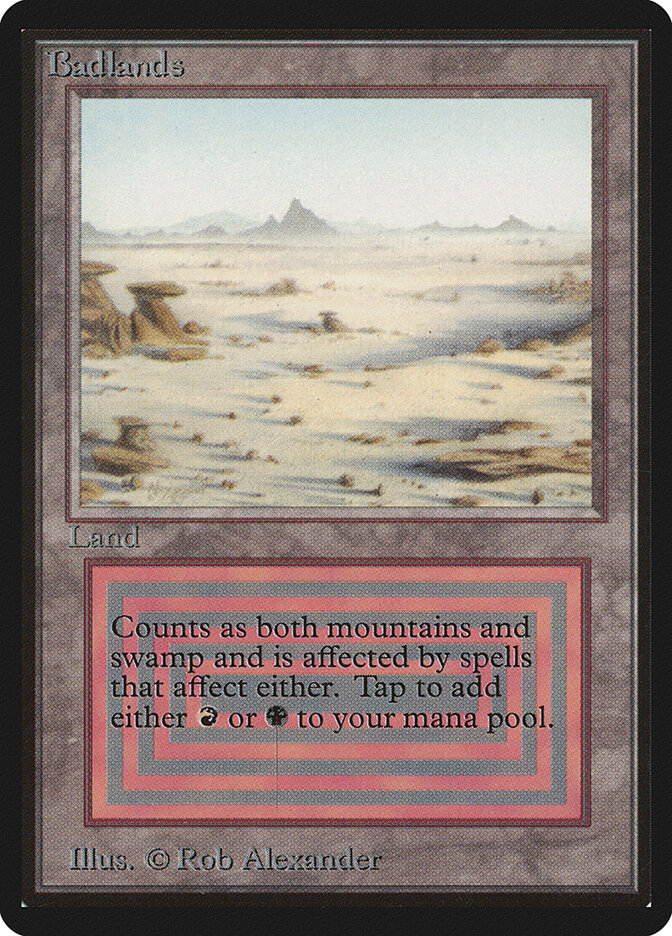 Badlands card front