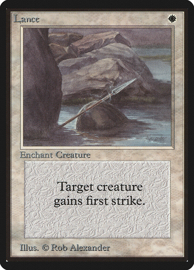 Lance card front