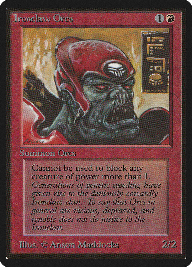 Ironclaw Orcs card front
