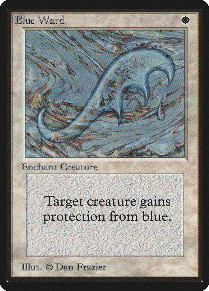 Blue Ward card front