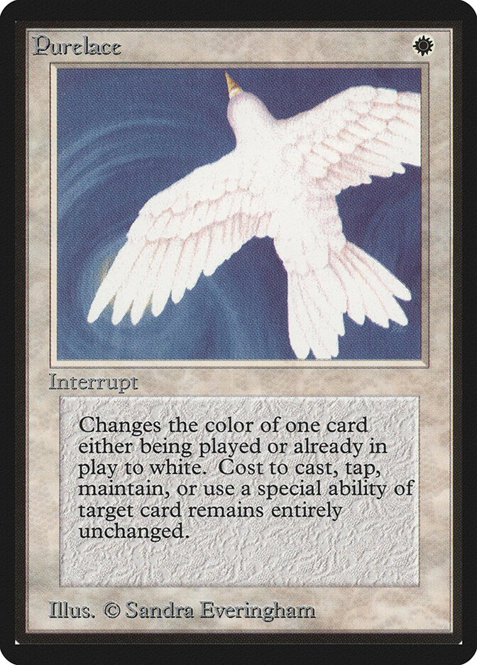 Purelace card front