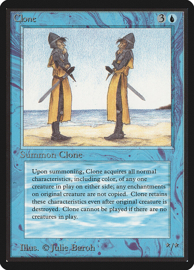 Clone card front