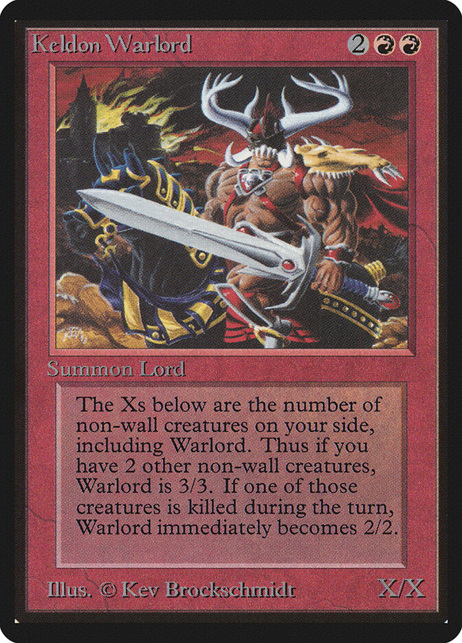 Keldon Warlord card front