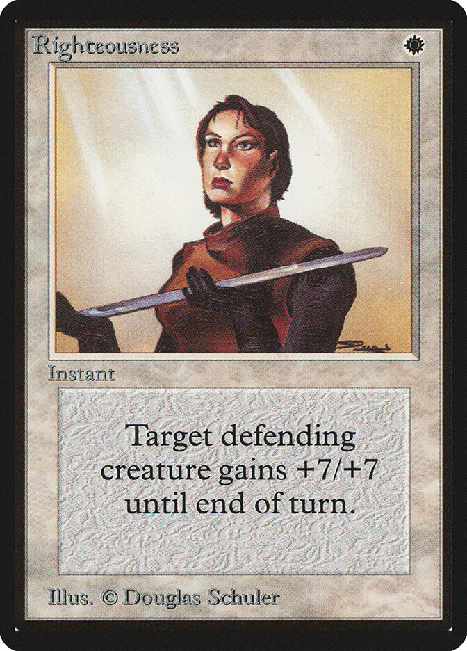 Righteousness card front