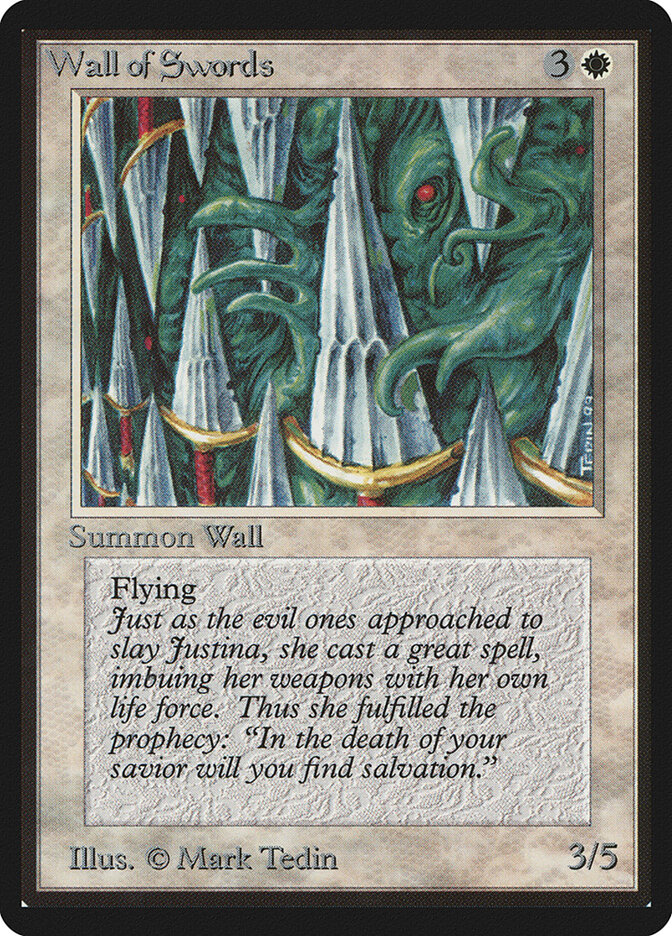 Wall of Swords card front