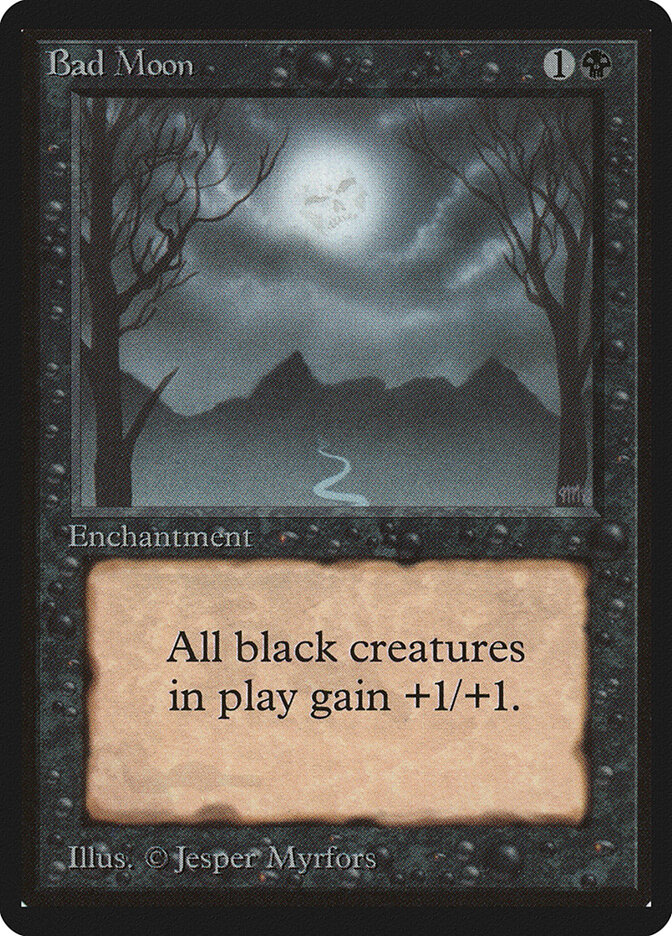 Bad Moon card front