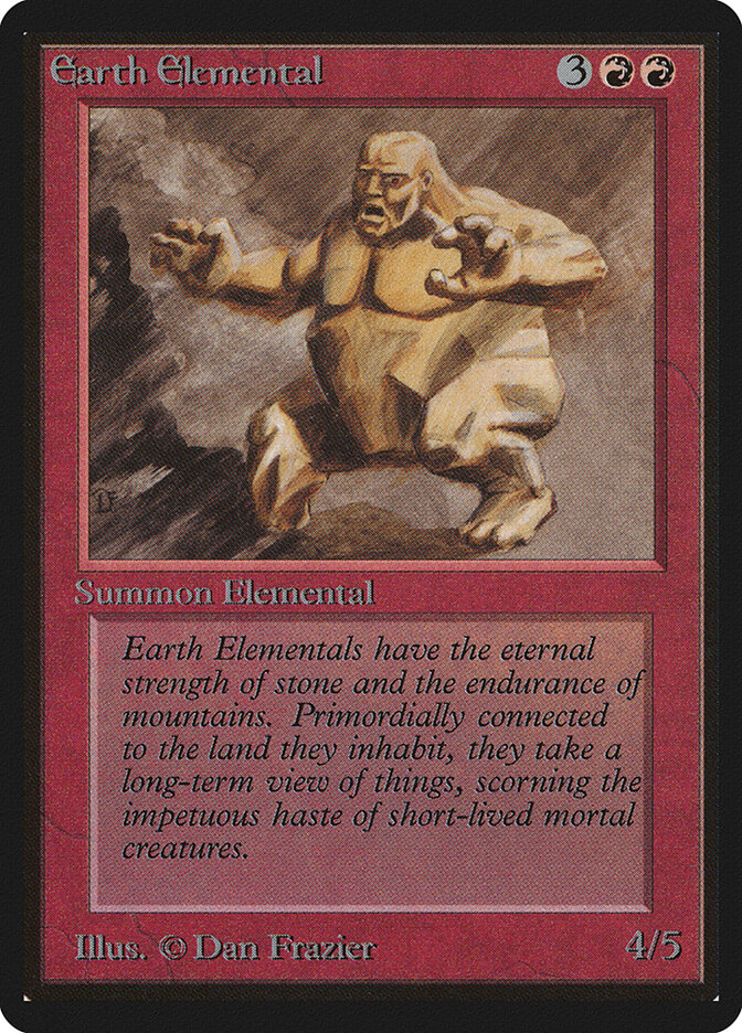 Earth Elemental card front