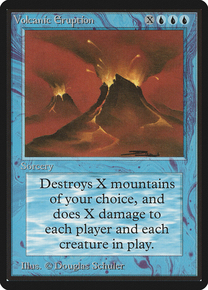 Volcanic Eruption card front