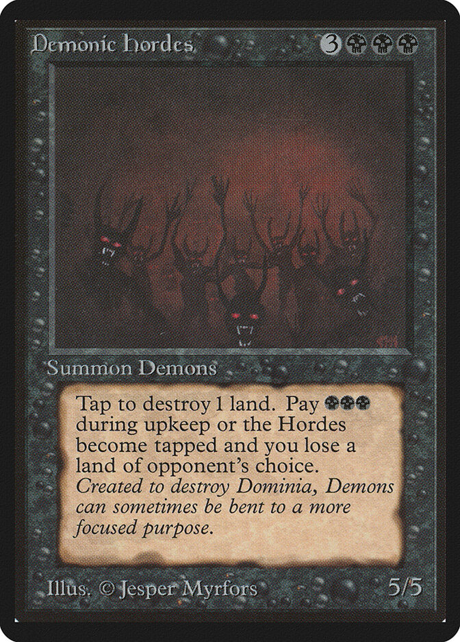 Demonic Hordes card front