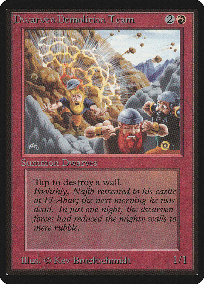 Dwarven Demolition Team card front