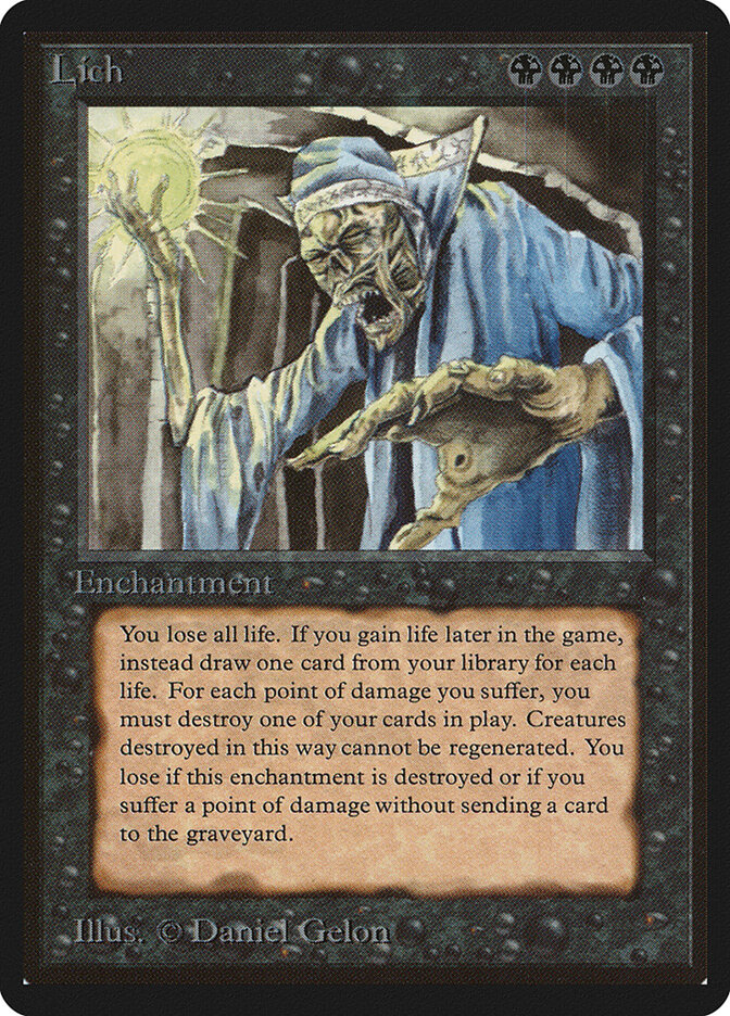 Lich card front
