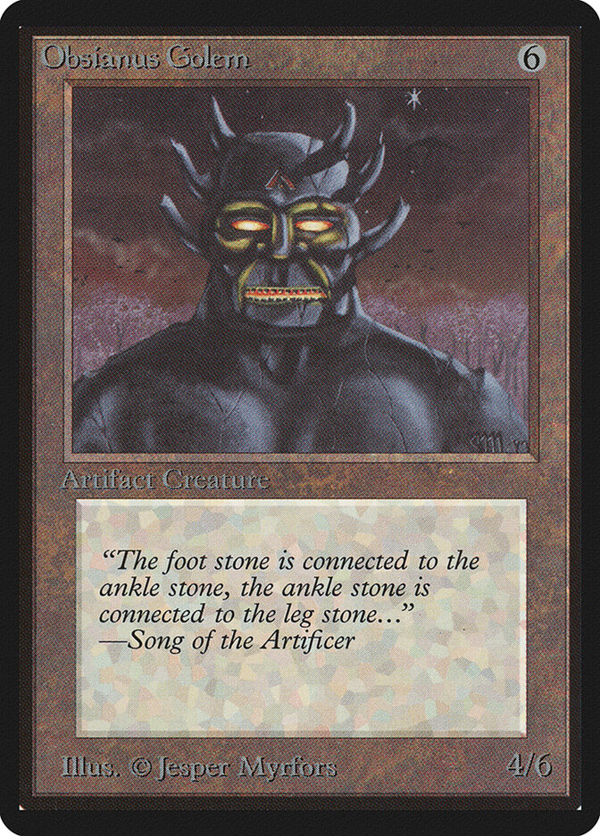 Obsianus Golem card front